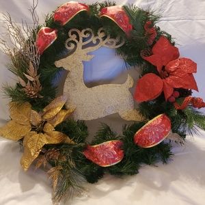Raindeer Christmas Wreath